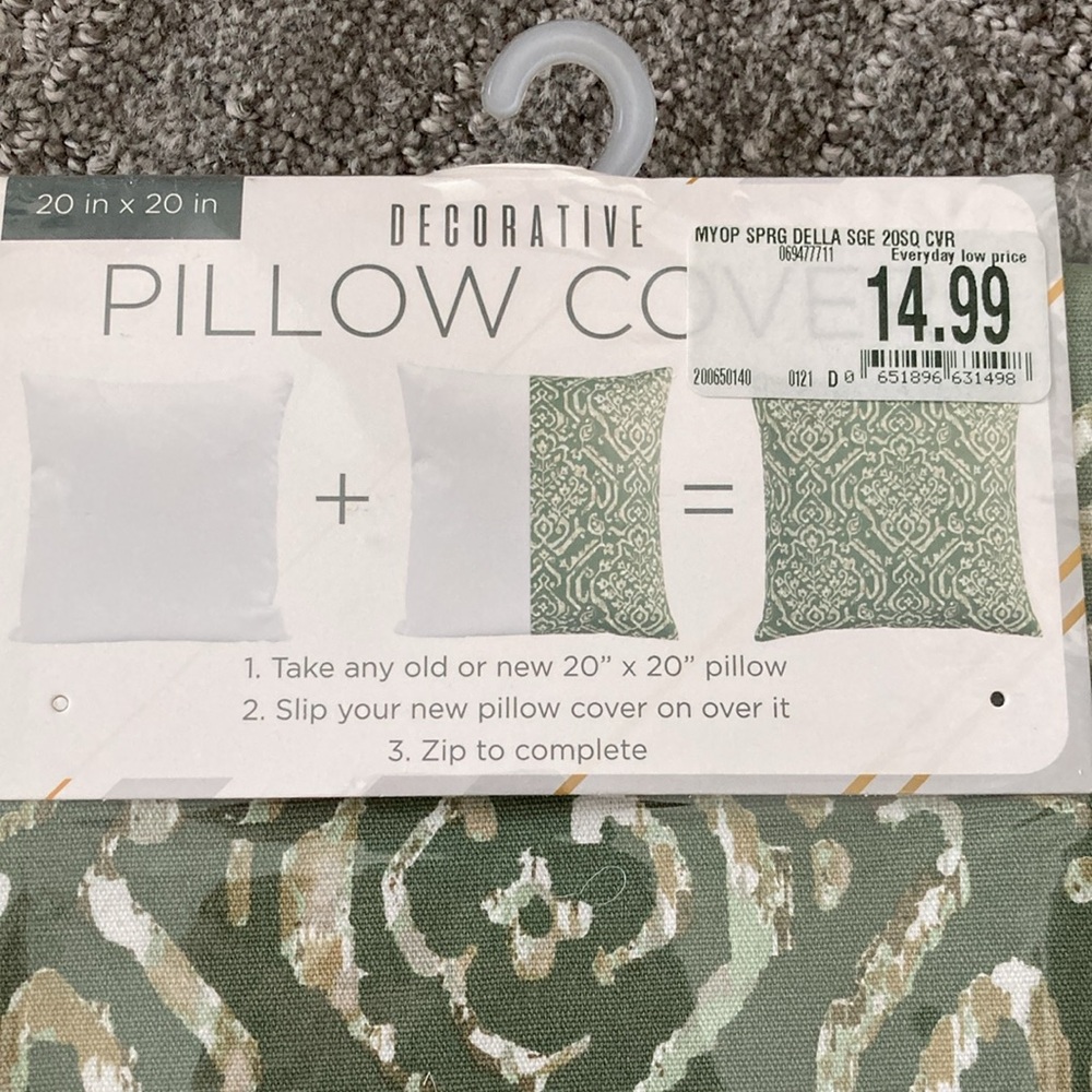 Bed, Bath & Beyond / Morgan Home Fashions Decorative Pillow Cover Della Sage - Picture 3 of 8